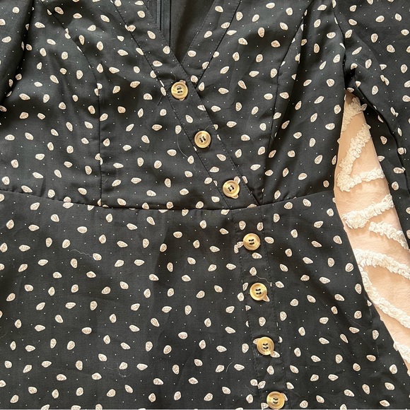 Mendocino Long Sleeve Button Detail Mini Dress - Picture 5 of 10